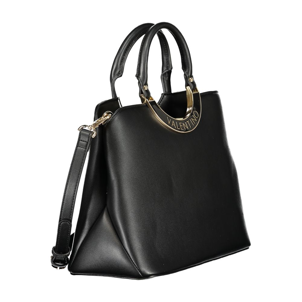 Mario Valentino Black Polyurethane Women Handbag