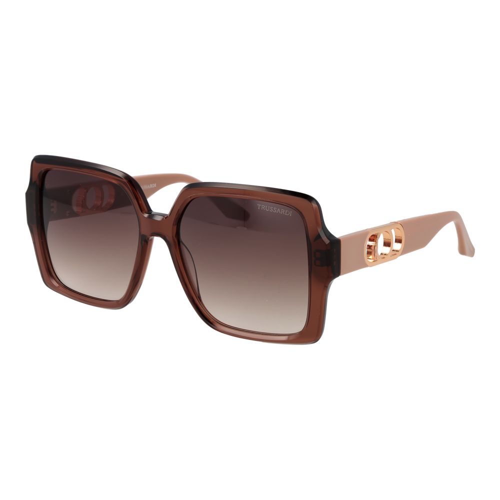 Trussardi Brown Acetate Sunglasses