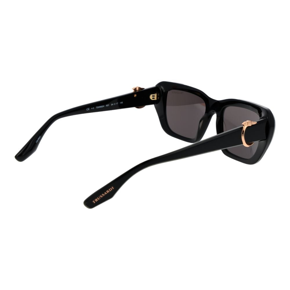Trussardi Black Acetate Sunglasses