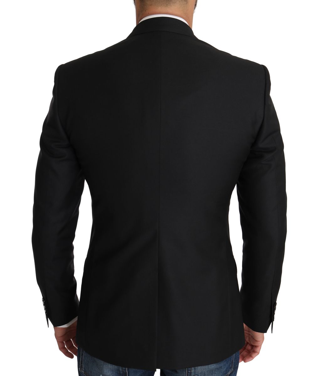 Dolce & Gabbana Sleek Black Martini Two-Piece Suit