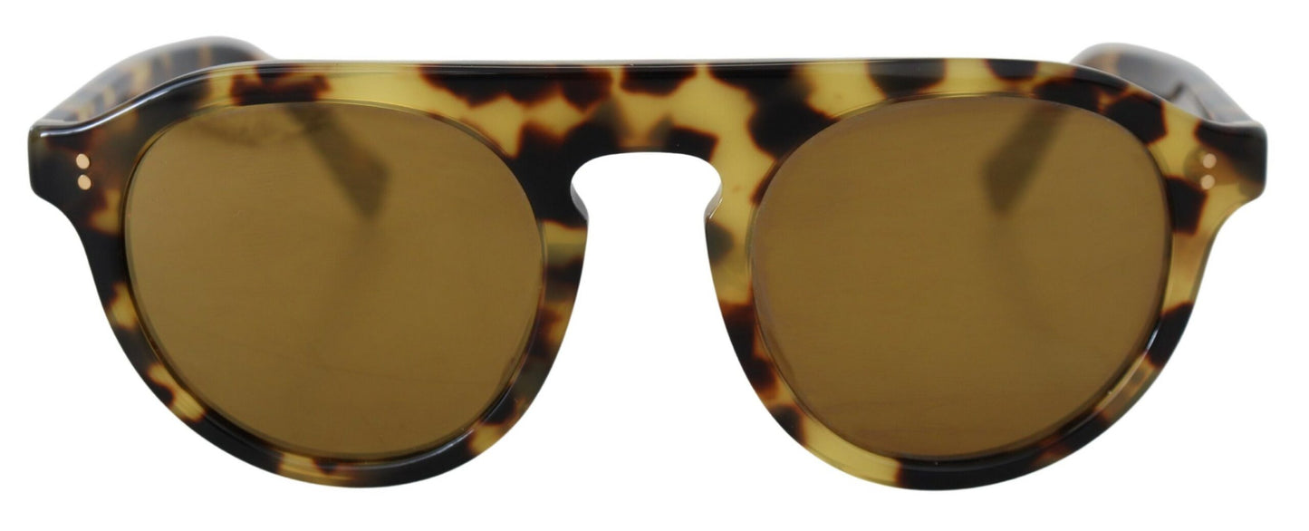 Dolce & Gabbana Chic Tortoiseshell Acetate Sunglasses