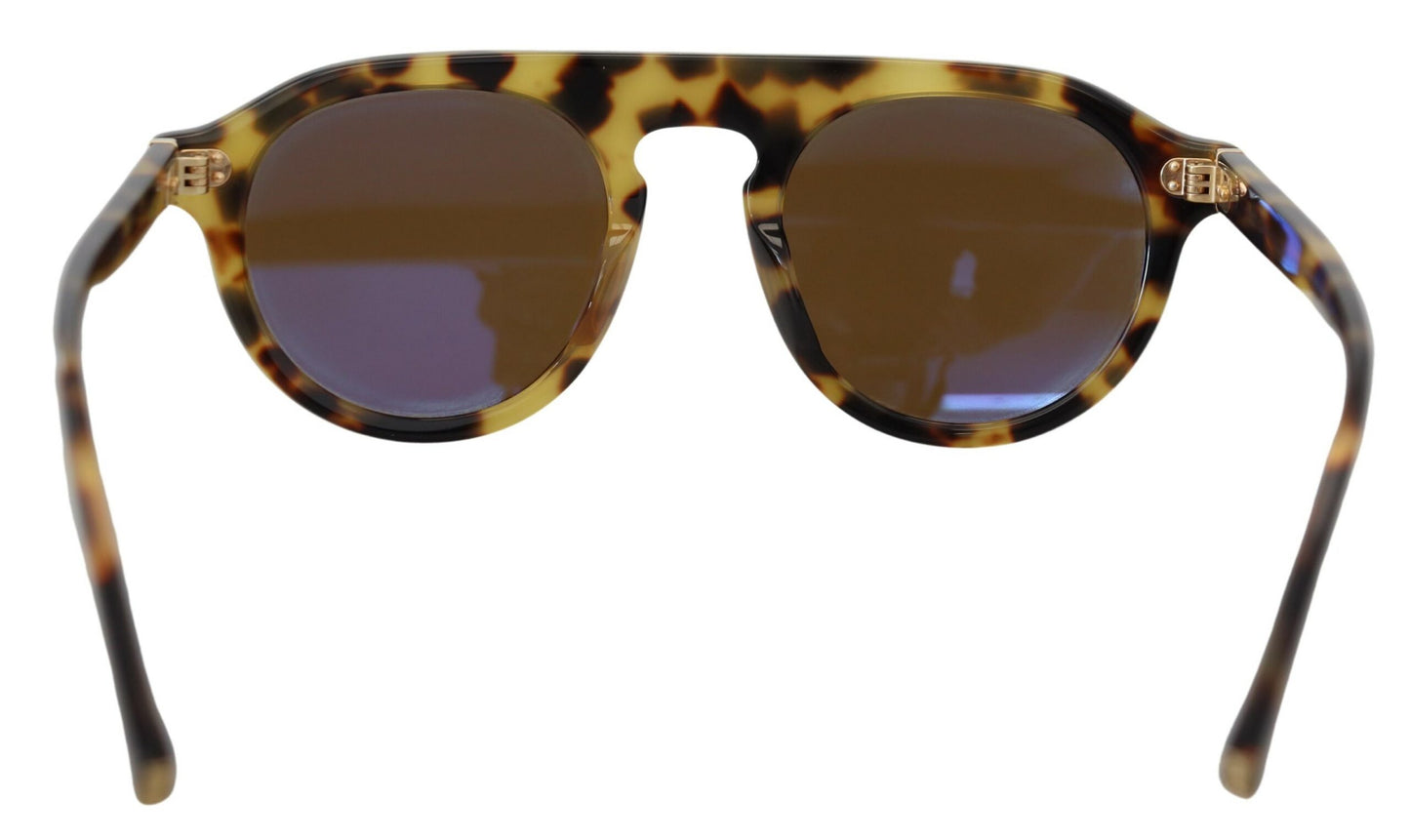 Dolce & Gabbana Chic Tortoiseshell Acetate Sunglasses