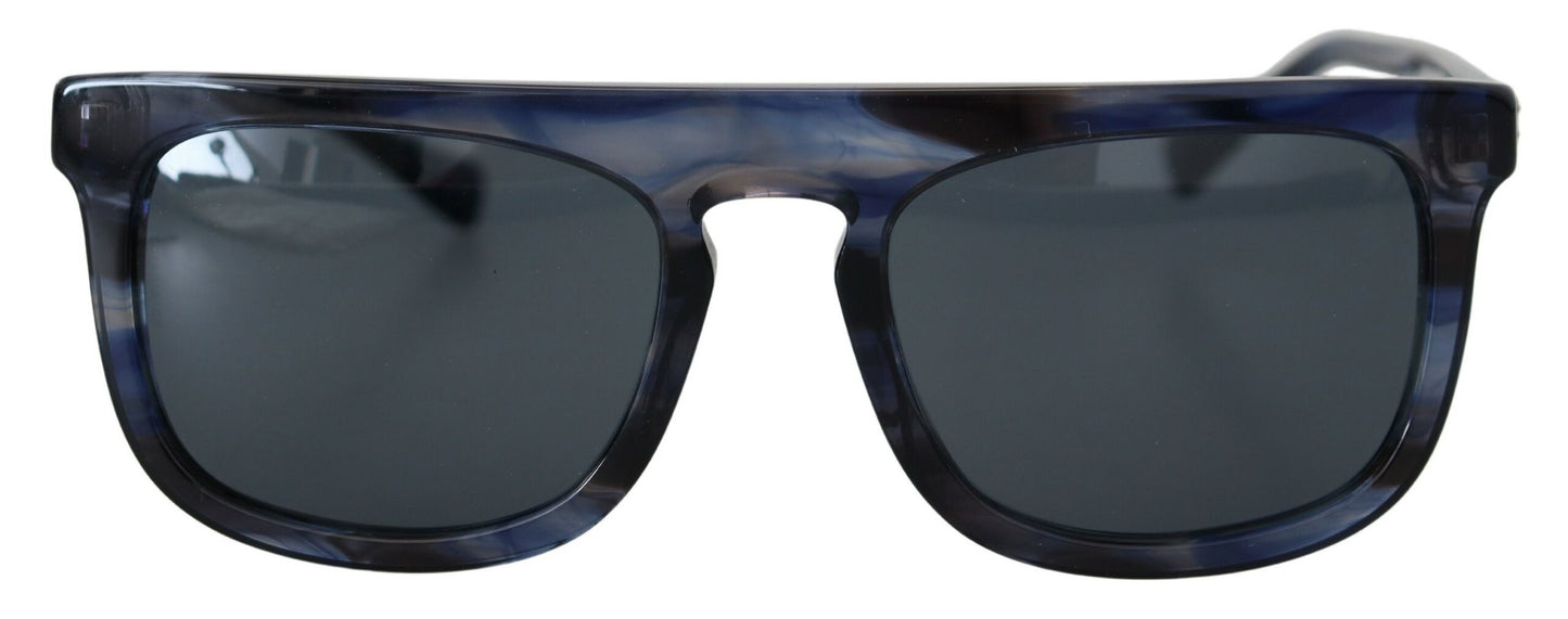 Dolce & Gabbana Elegant Blue Acetate Sunglasses