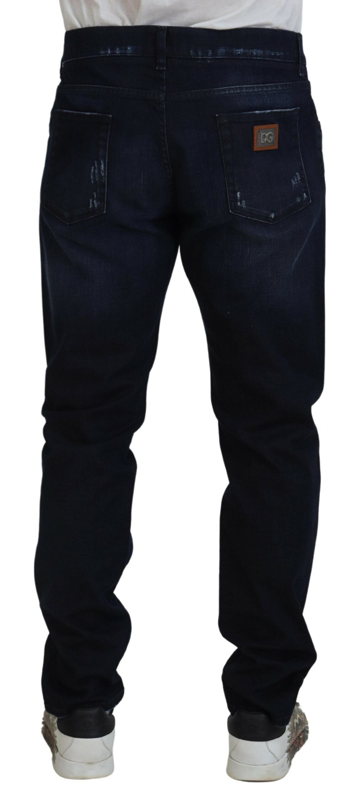 Dolce & Gabbana Elegant Dark Blue Skinny Jeans