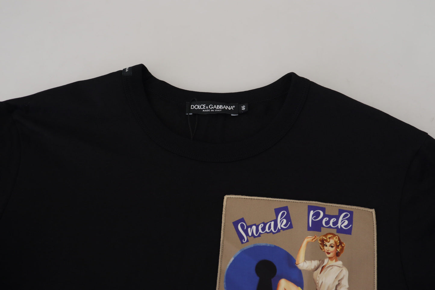 Dolce & Gabbana Elegant Crew Neck Cotton Tee