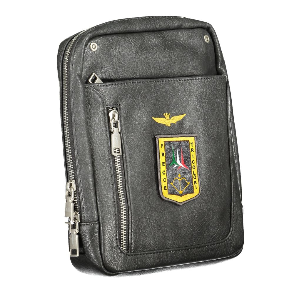 Aeronautica Militare Chic Military-Inspired Gray Shoulder Bag