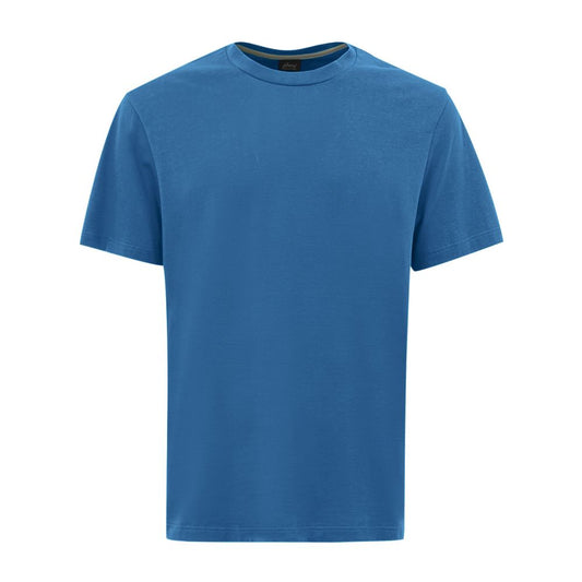 Brioni Blue Cotton T-Shirt