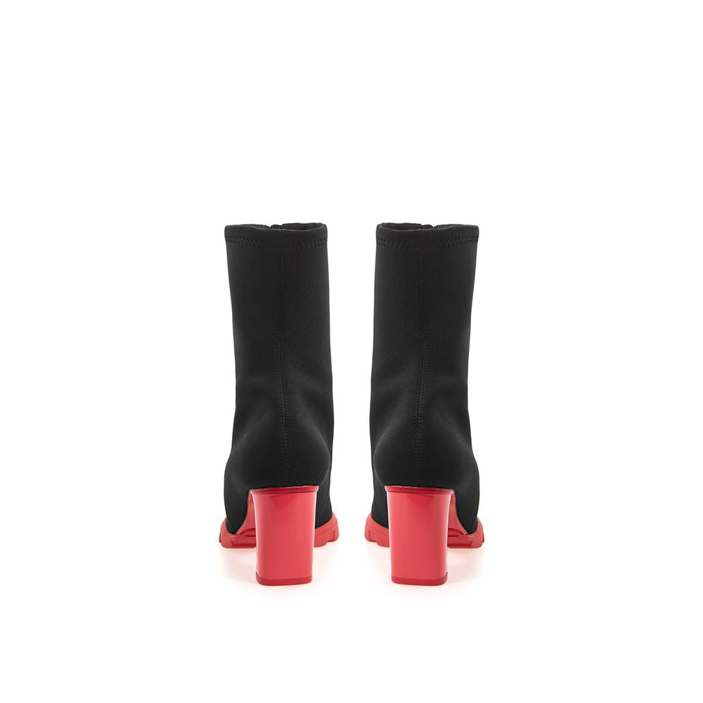 Alexander McQueen Sleek Neoprene and Leather Black Boots