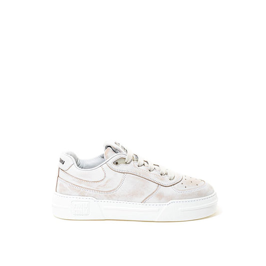 Miu Miu White Leather Sneaker