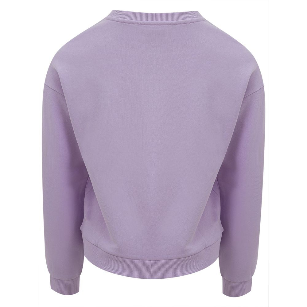 Armani Exchange Chic Purple Cotton Sweater for Women