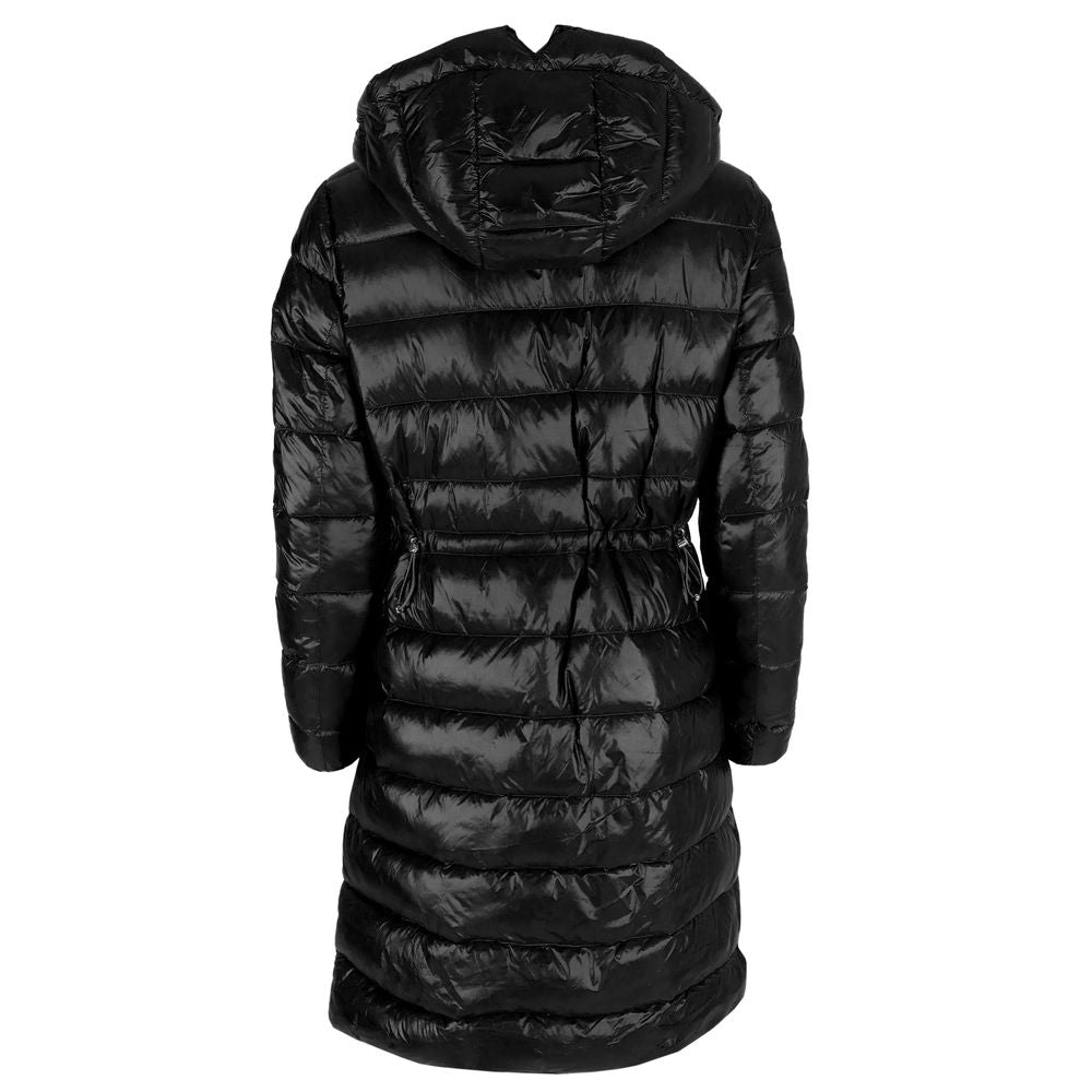 Yes Zee Chic Long Down Jacket with Hood for Women