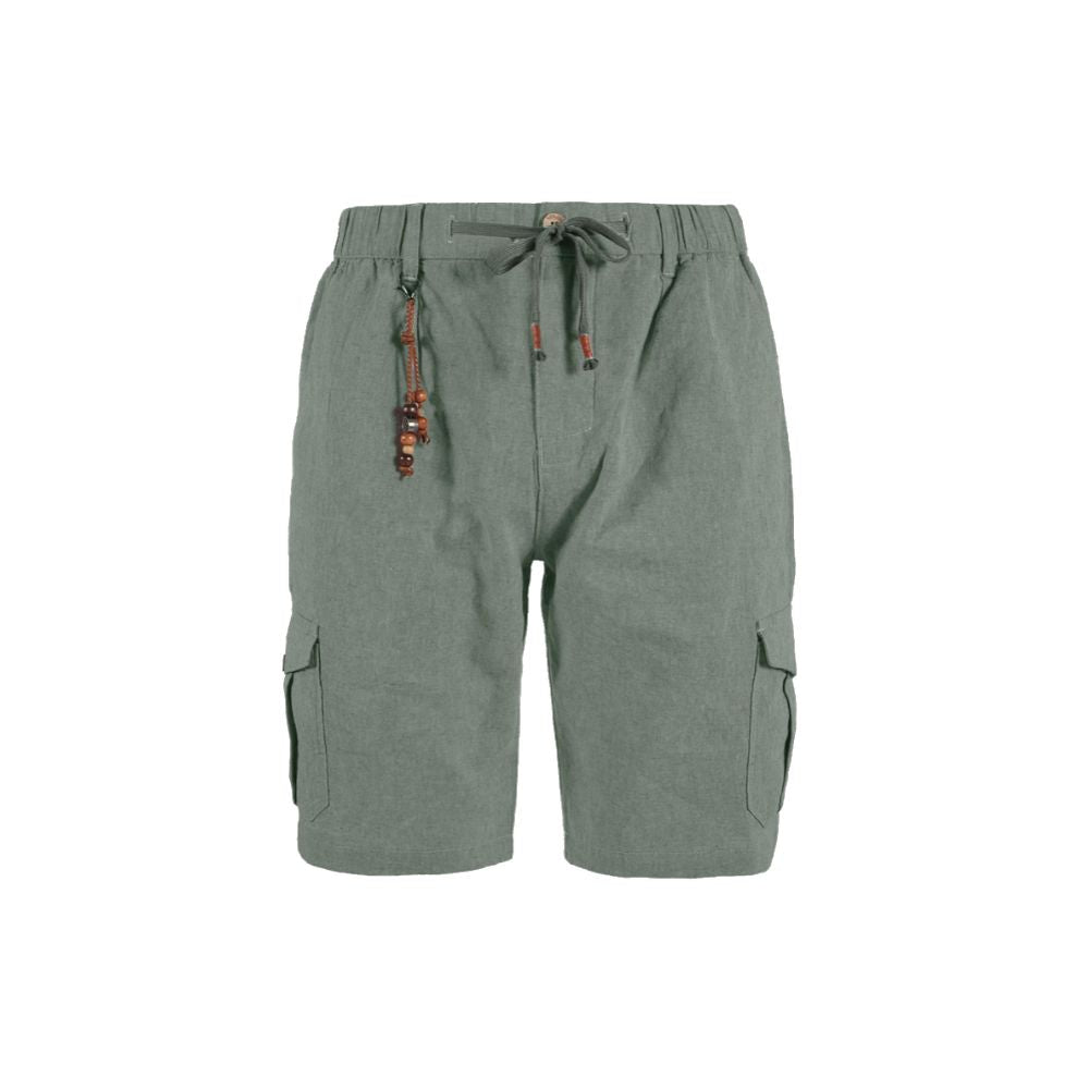 Yes Zee Chic Green Cargo Bermuda Shorts