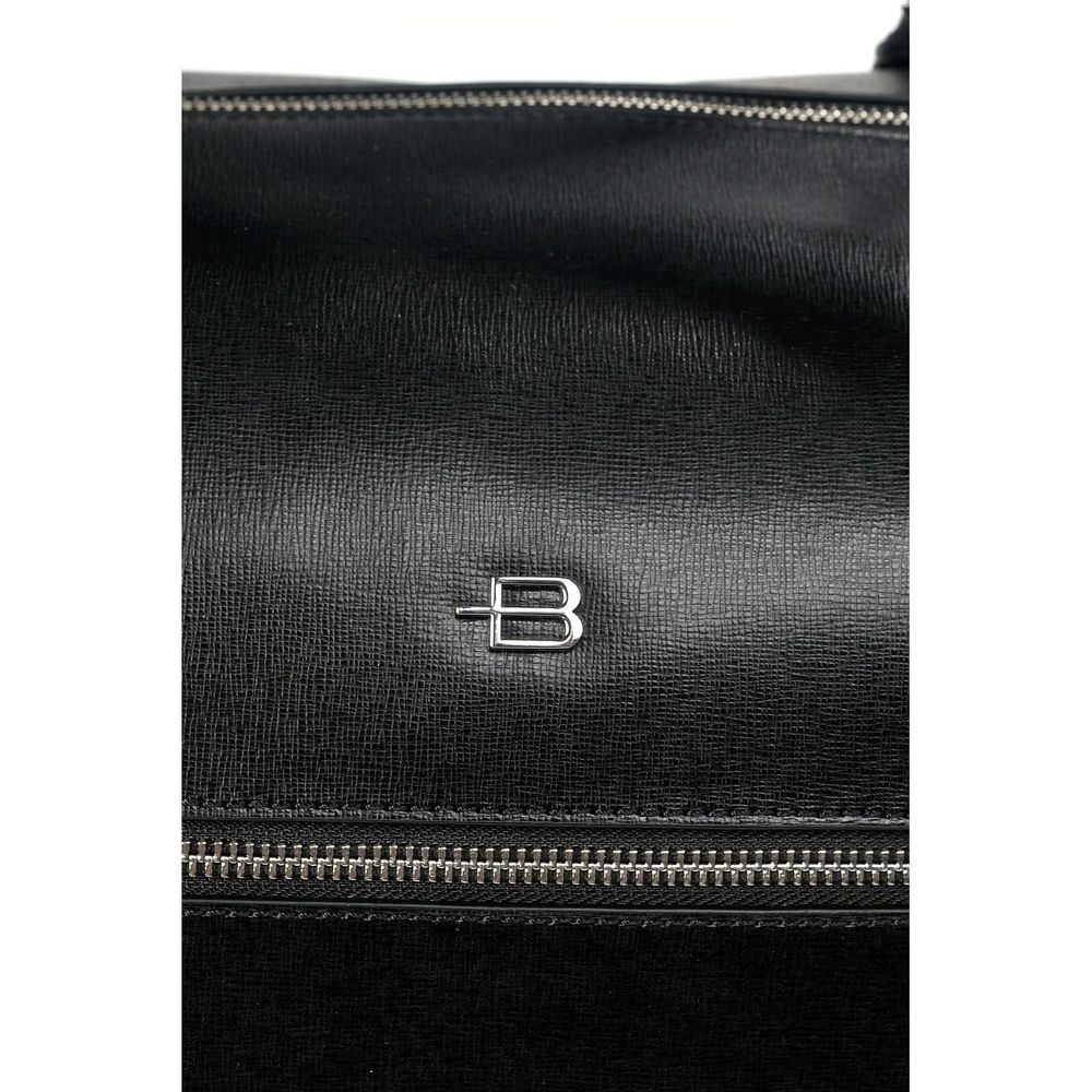 Baldinini Trend Chic Saffiano Calfskin Travel Bag