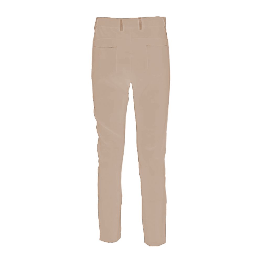 Yes Zee Beige Viscose Jeans & Pant