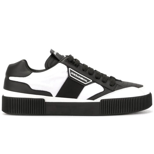 Dolce & Gabbana Black Leather Di Calfskin Sneaker