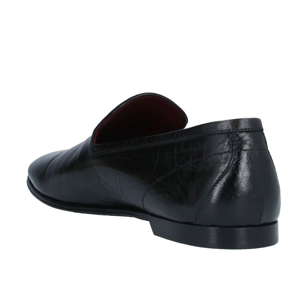 Dolce & Gabbana Black Leather Di Calfskin Loafer