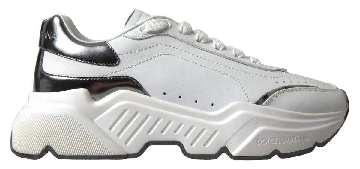 White Silver Leather Daymaster Womens