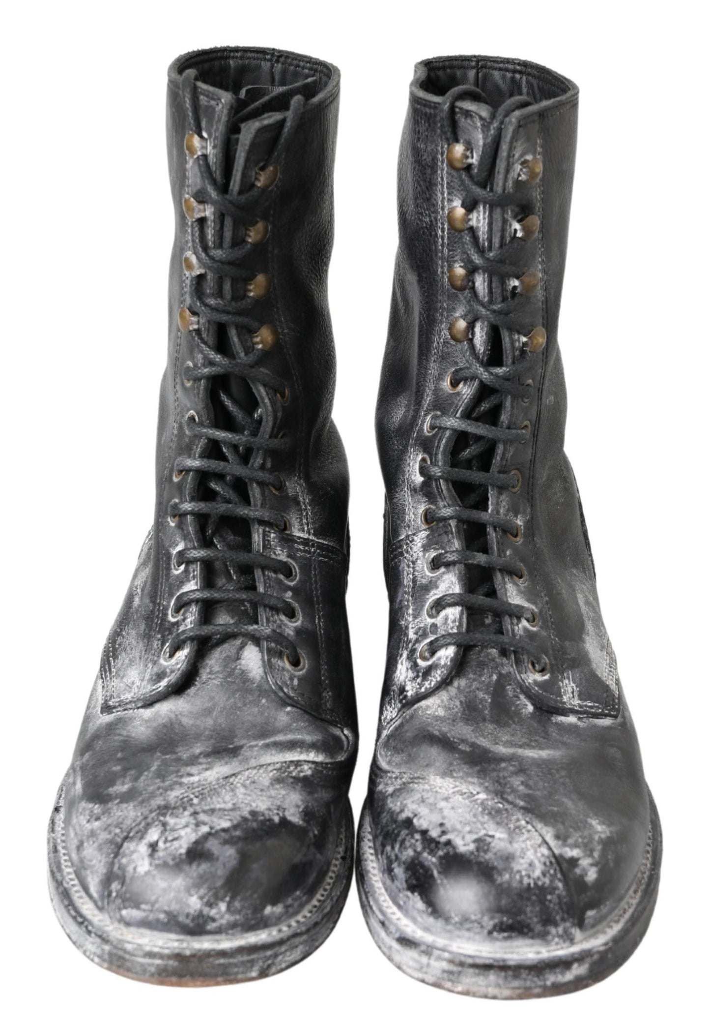 Dolce & Gabbana Elegant Combat Leather Boots