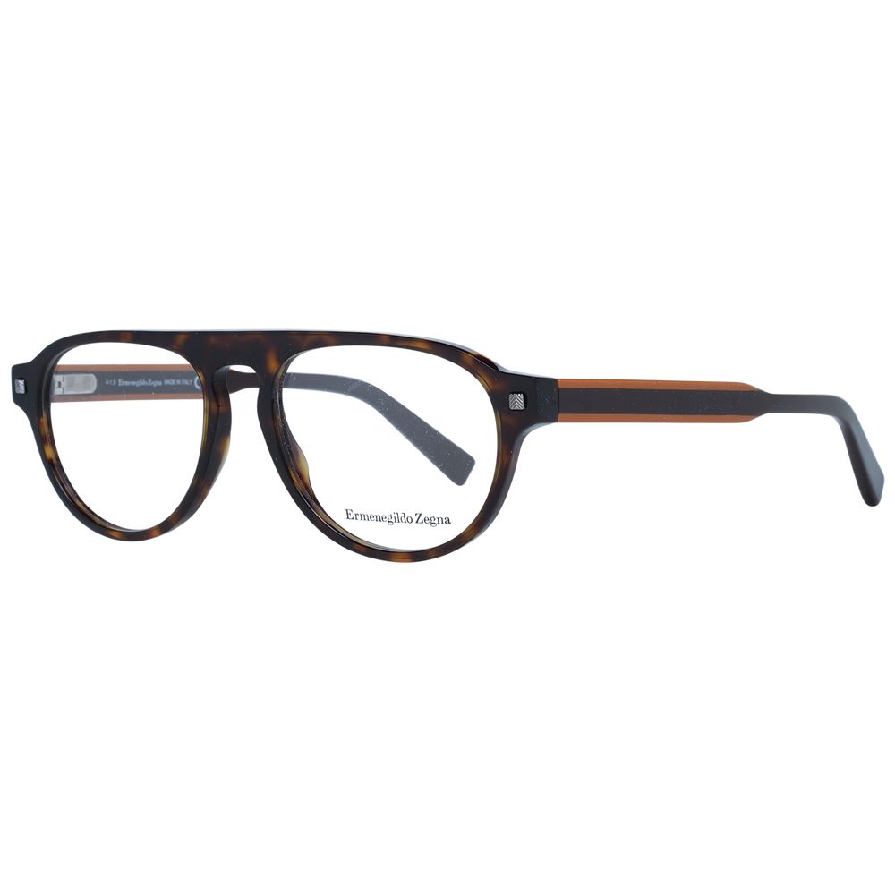 Ermenegildo Zegna Brown Men Optical Frames