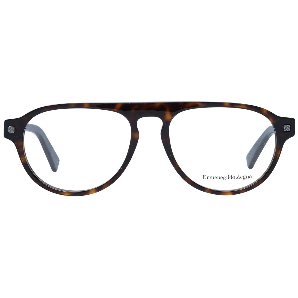 Ermenegildo Zegna Brown Men Optical Frames