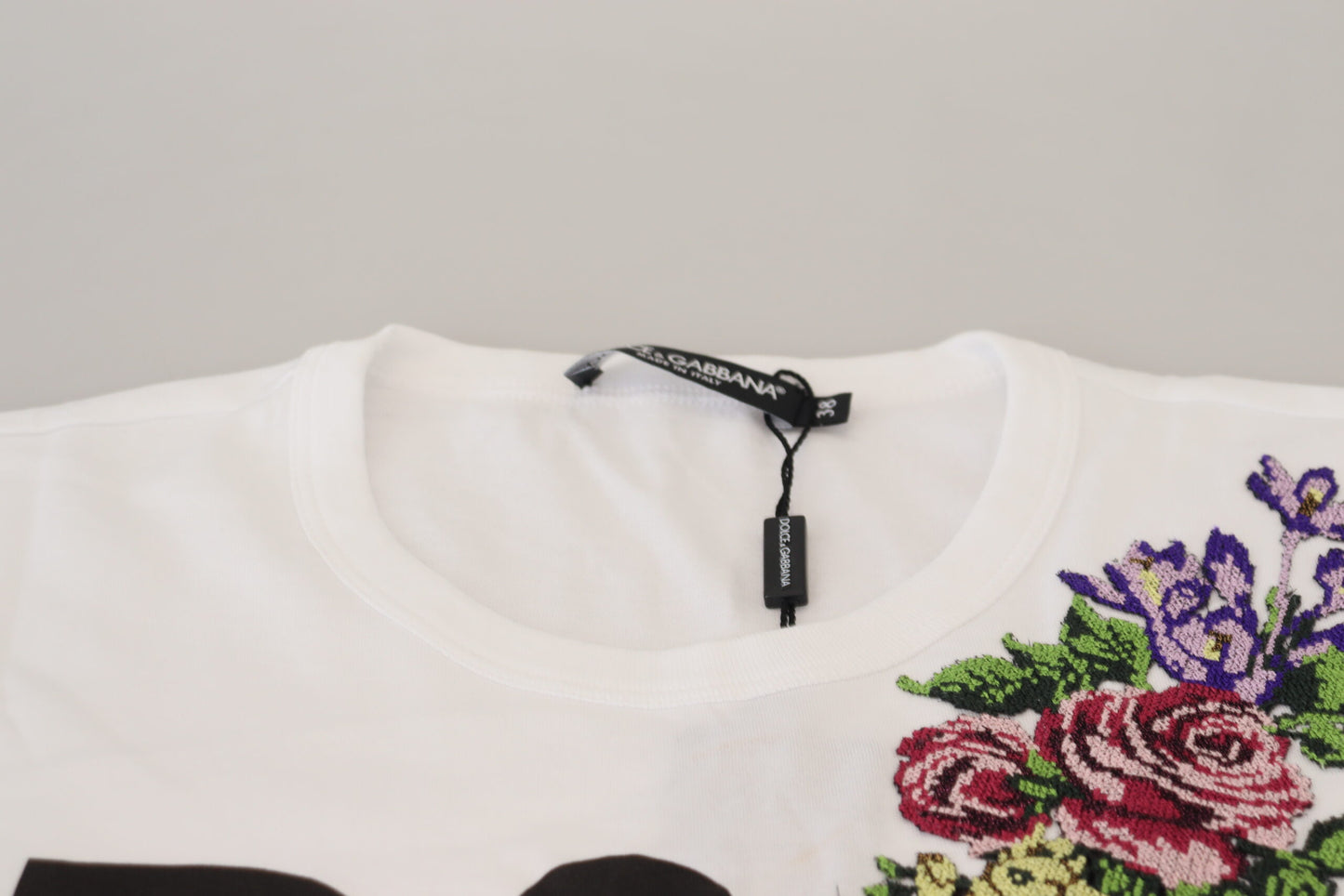 Dolce & Gabbana Chic White Cotton Casual Top - Iconic Logo Detail