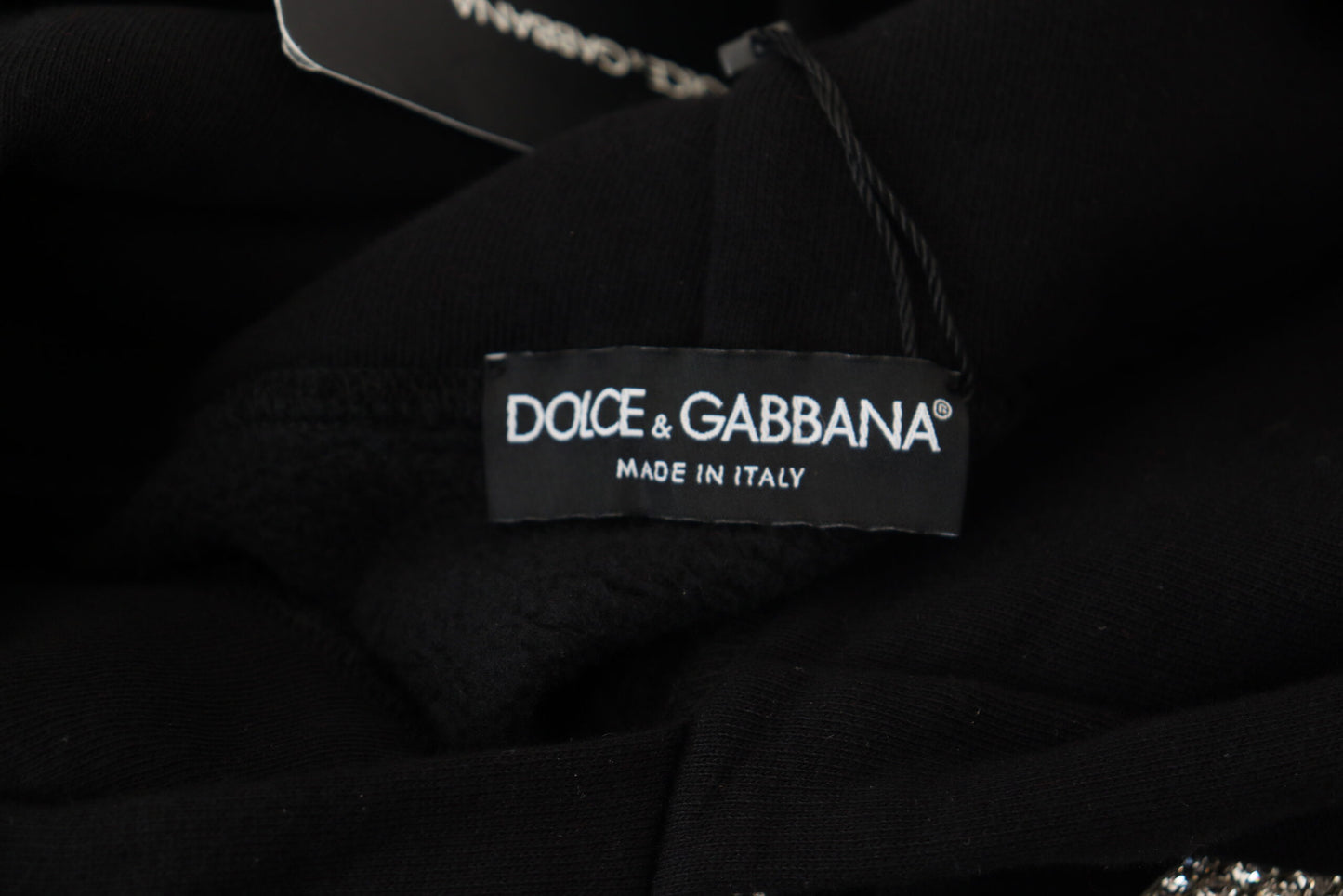 Dolce & Gabbana Elegant Black Hooded Sweater