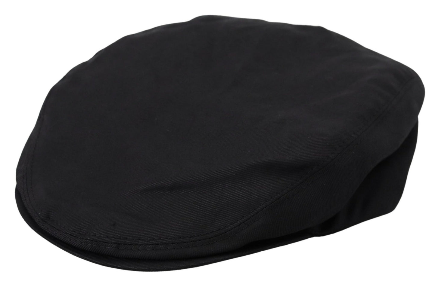 Dolce & Gabbana Elegant Black Linen-Blend Newsboy Hat