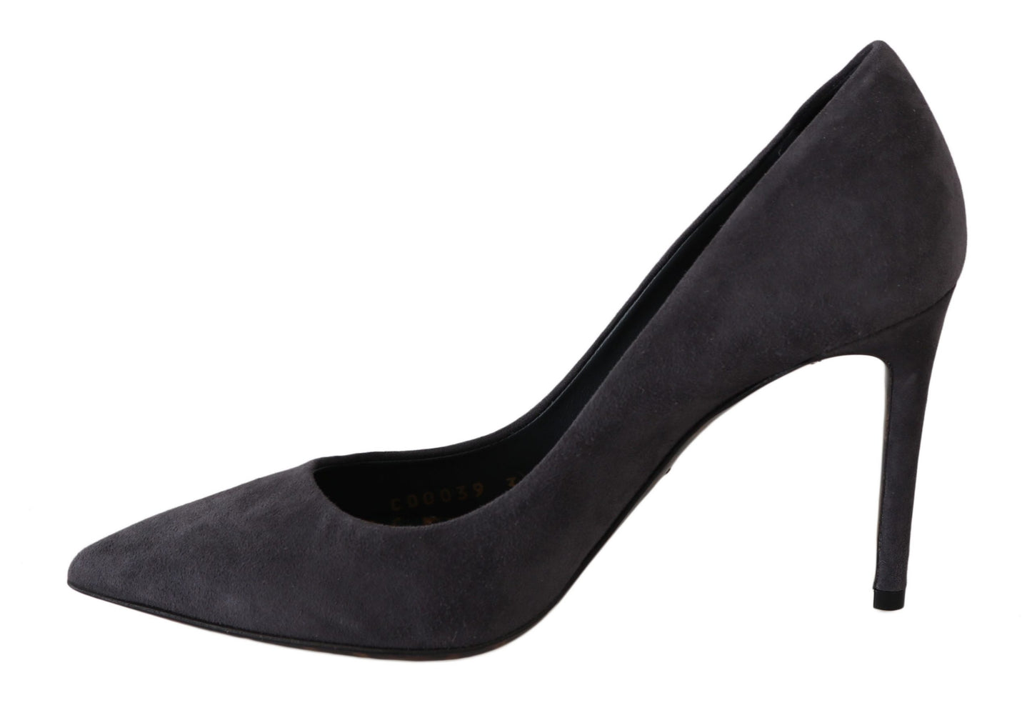 Dolce & Gabbana Elegant Gray Suede Stiletto Pumps