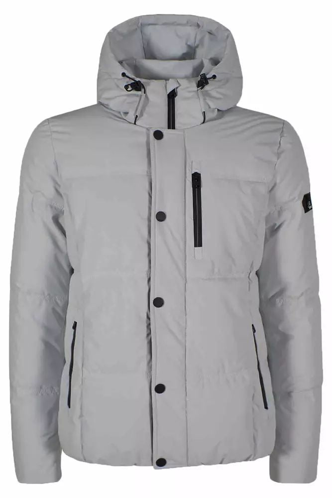 Yes Zee Sleek Quilted Down Jacket with Hood