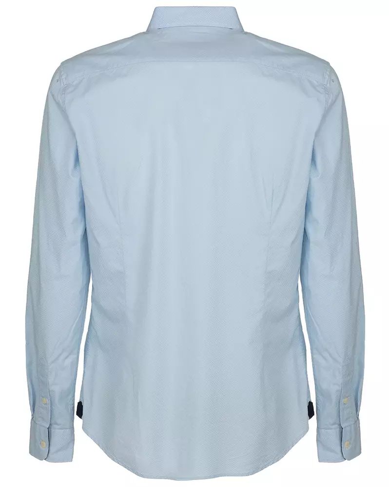 Fred Mello Elegant Textured Long-Sleeve Cotton Shirt