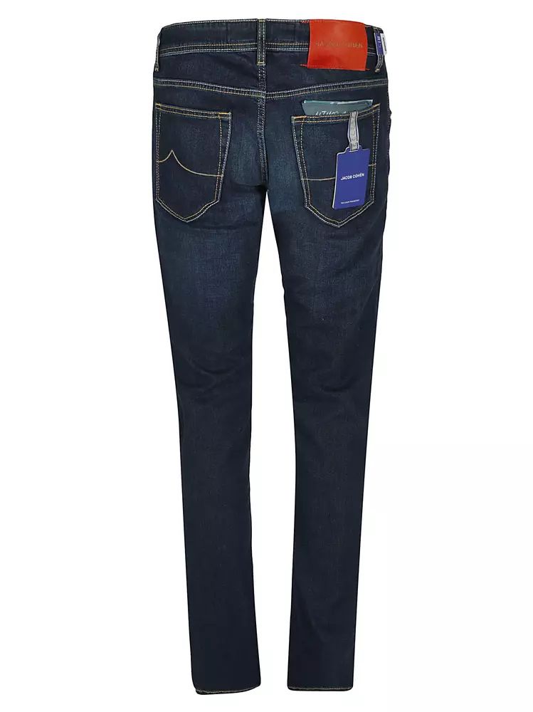 Jacob Cohen Exclusive Blue Nick Jeans with Embroidered Detail