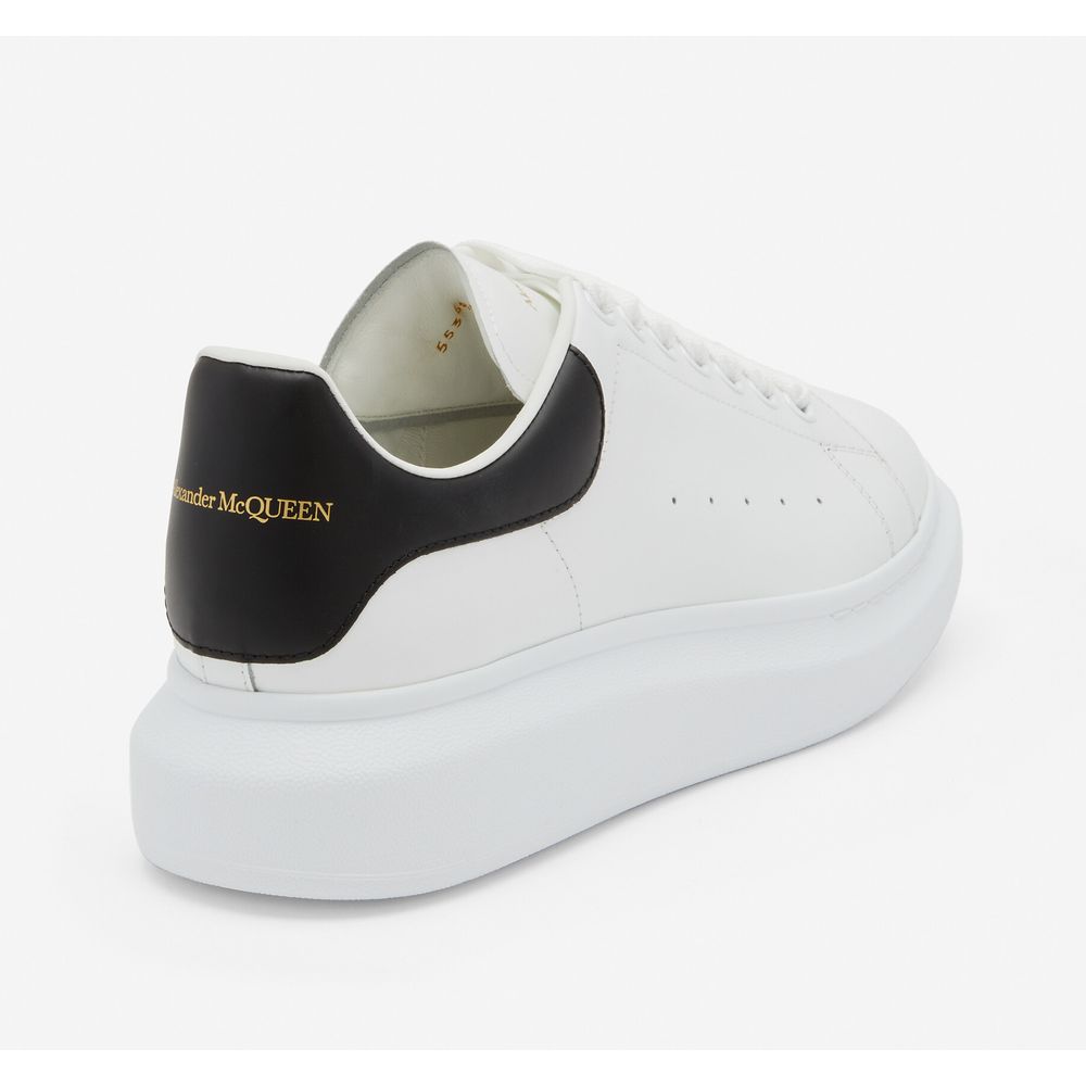 Alexander McQueen Elevated White Leather Sneakers with Oversize Sole