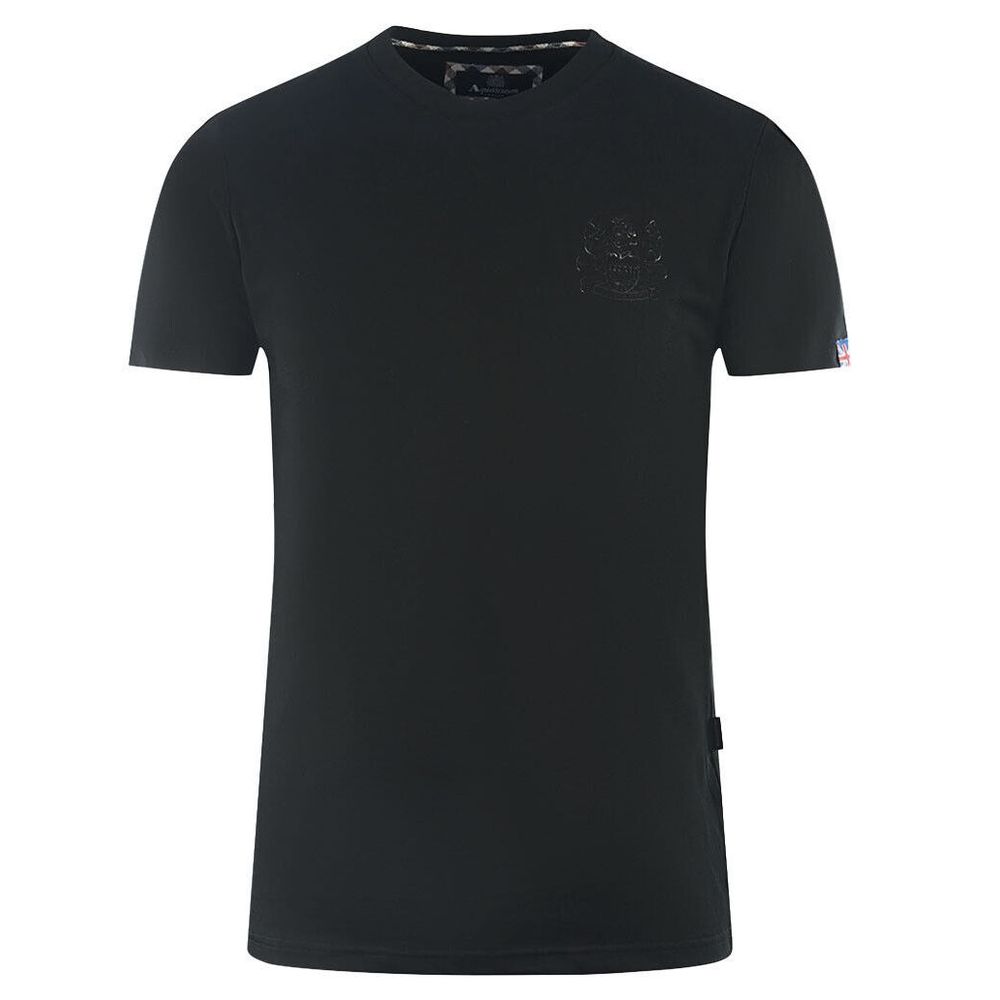 Aquascutum Elegant Cotton Tee with Iconic Detailing