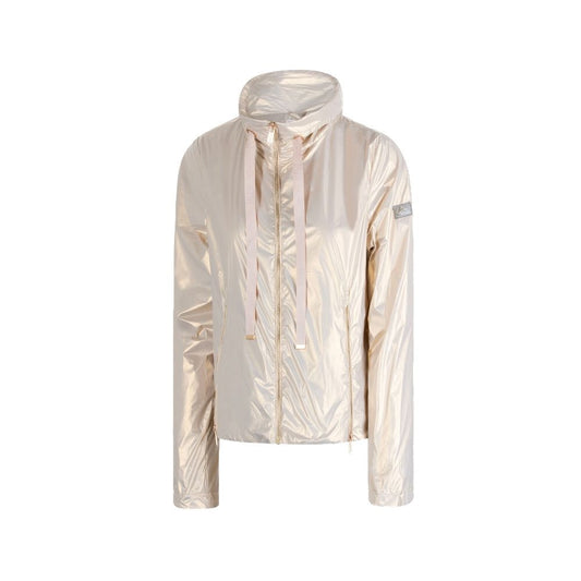 Yes Zee Pearlescent Nylon Jacket with Triple Zip Design