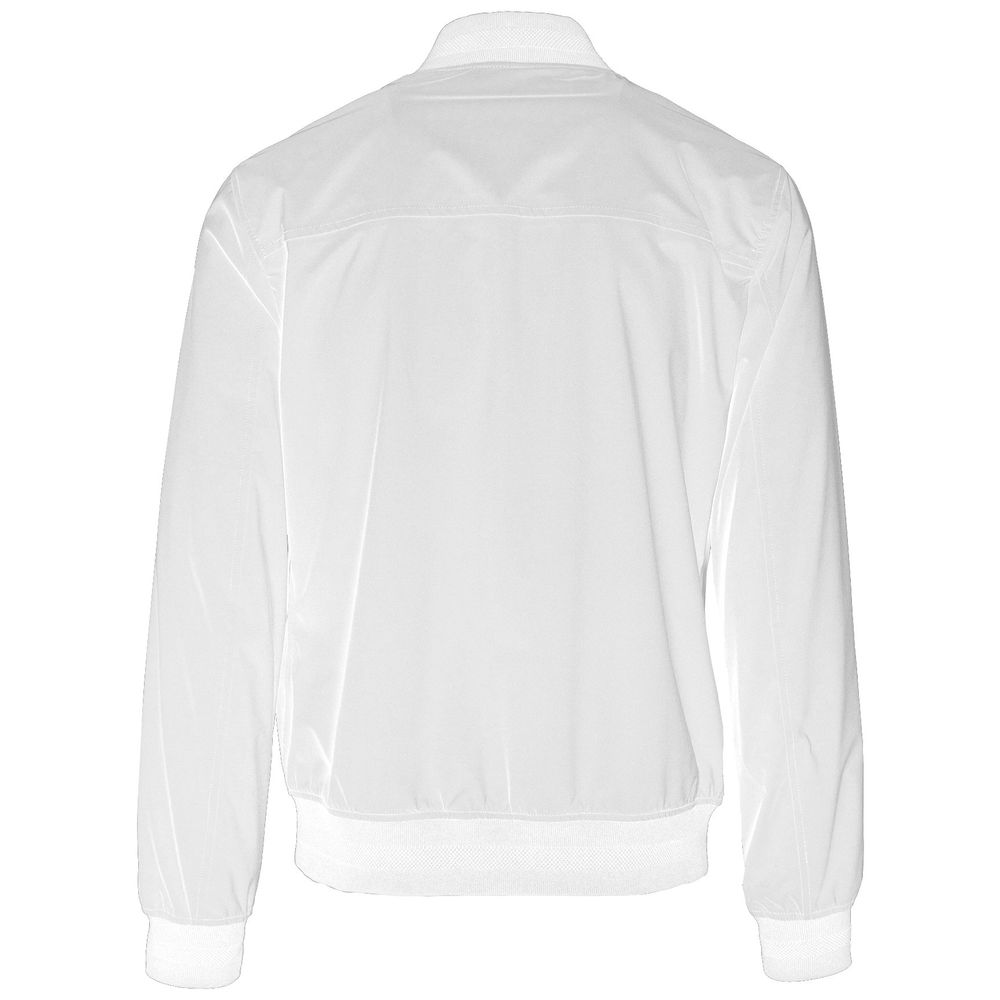 Yes Zee Sleek Men's Nylon Bomber Jacket - White