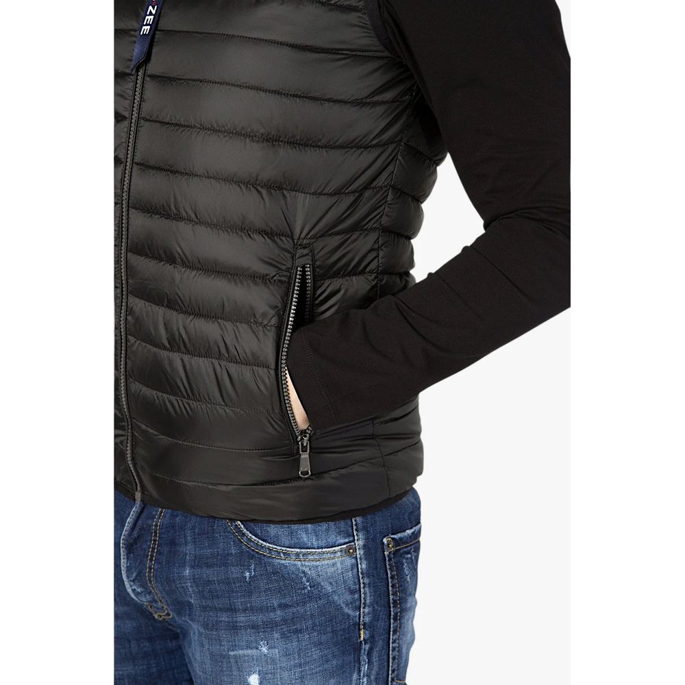 Yes Zee Sleek Nylon Gilet with Contrast Details