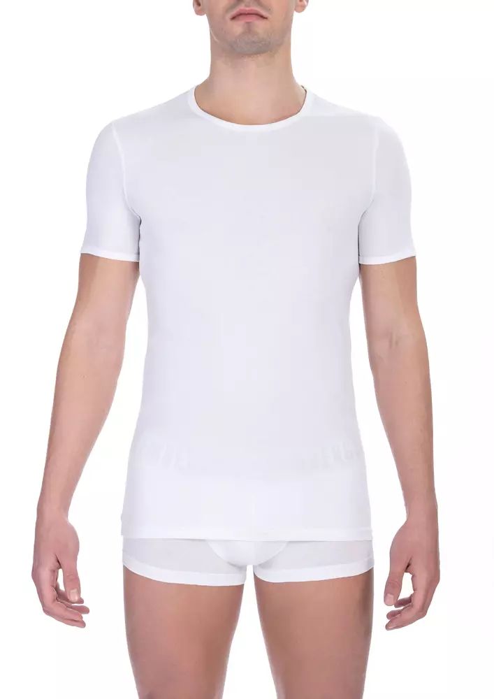 Bikkembergs Elegant Crew Neck Cotton Tee