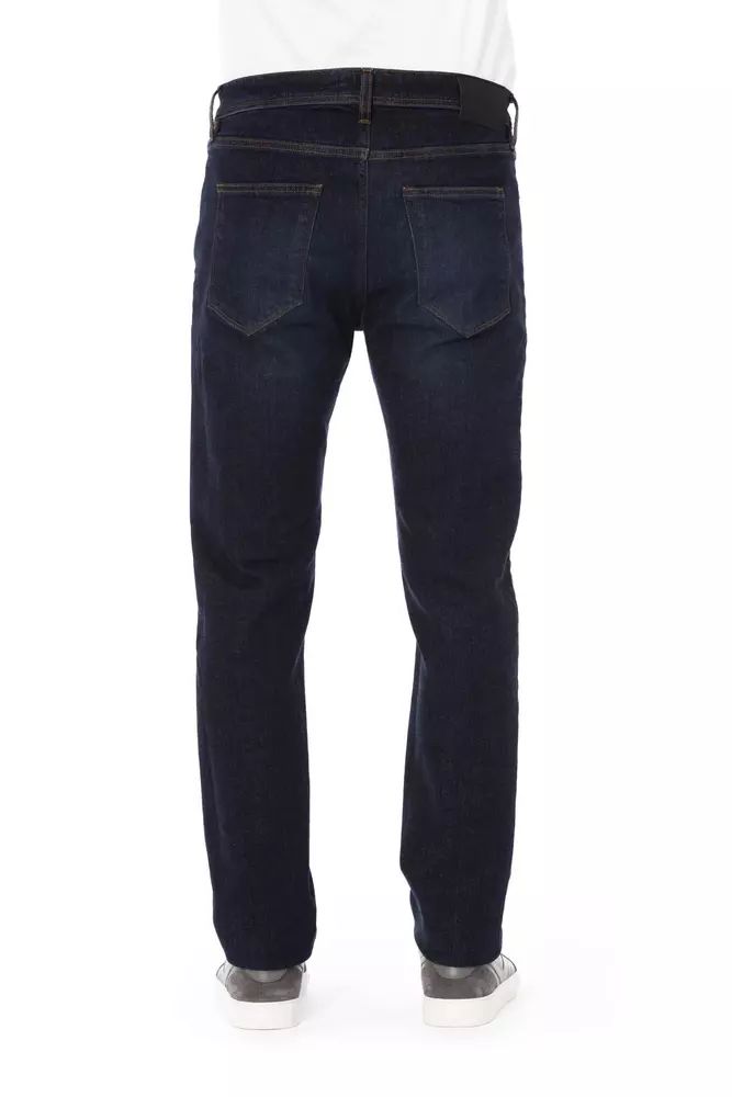 Baldinini Trend Chic Tricolor Accent Men's Denim