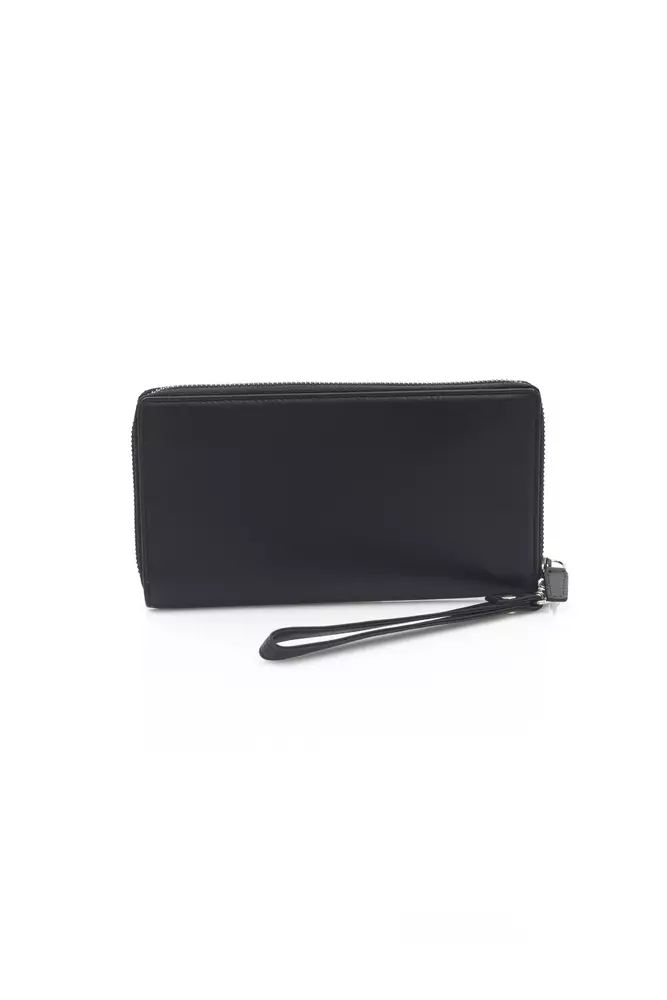 Automobili Lamborghini Sleek Calfskin Leather Zip Wallet