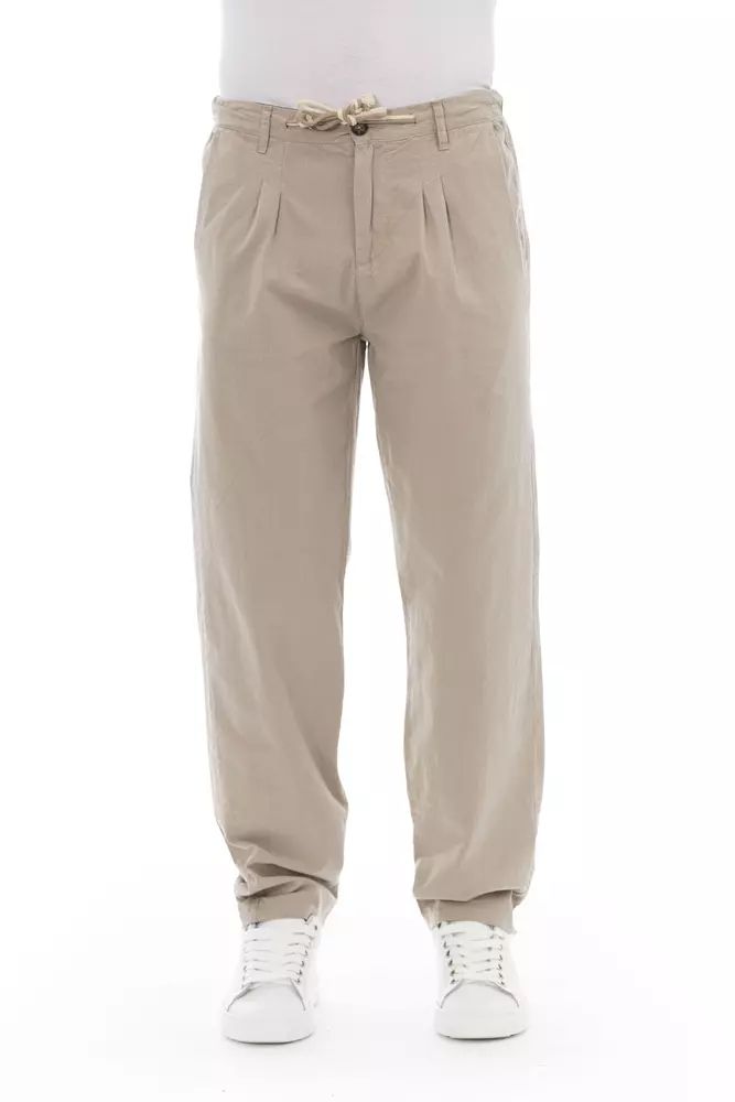 Baldinini Trend Chic Beige Chino Trousers for Men