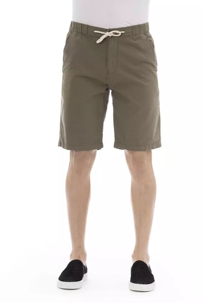 Baldinini Trend Army Bermuda Shorts with Drawstring