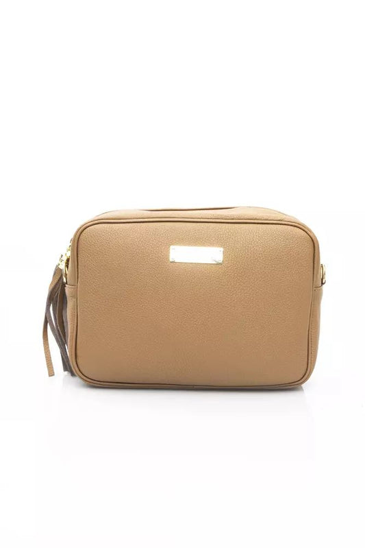 Baldinini Trend Beige Leather Chic Shoulder Bag