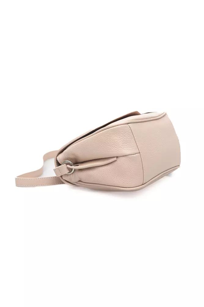 Baldinini Trend Chic Pink Leather Shoulder Bag