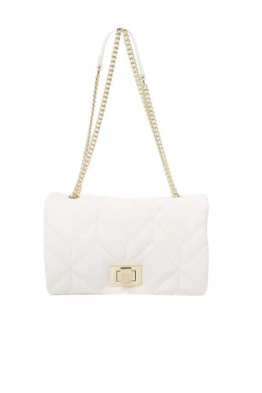 Baldinini Trend Beige Elegance Flap Shoulder Bag