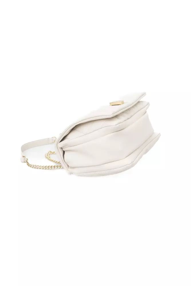 Baldinini Trend Beige Elegance Flap Shoulder Bag