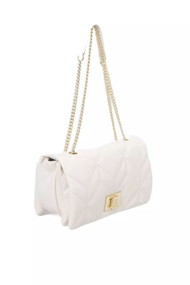 Baldinini Trend Beige Elegance Flap Shoulder Bag