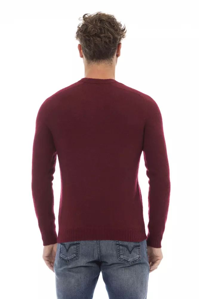 Alpha Studio Classic Crewneck Crimson Sweater