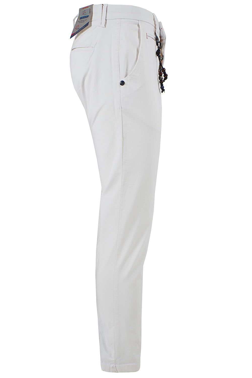 Yes Zee Elegant White Chinos for Men