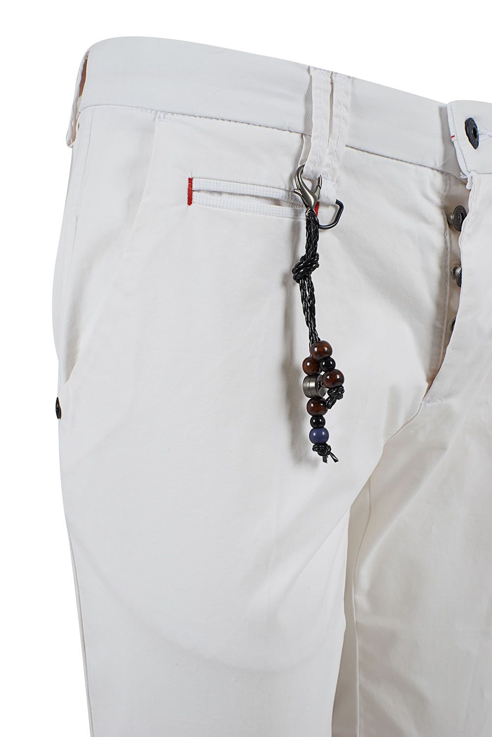 Yes Zee Elegant White Chinos for Men