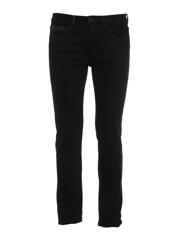 Marcelo Burlon Sleek Black Skinny Jeans with Signature Detailing